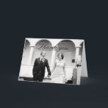 Elegant Black & White Wedding Thank You Card<br><div class="desc">More Pretty wedding thank you cards in the Little Bayleigh Store!</div>