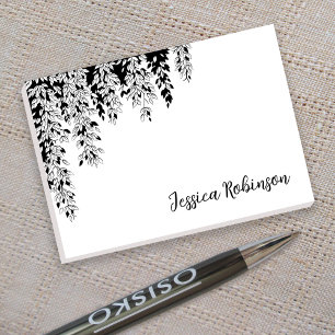 Elegant Black White Weeping Birch Tree Branch Post-it Notes