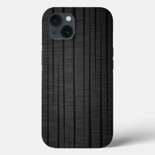 Elegant Black Wood Texture iPhone 13 Case