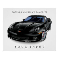 ELEGANT BLACK Z06 DRAWING