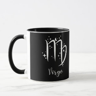 Elegant Black Zodiac sign Mug