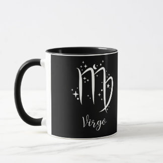 Elegant Black Zodiac sign Mug