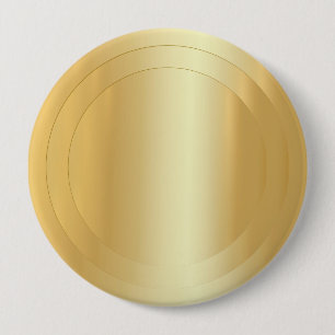Elegant Blank Faux Gold Template Add Your Text 10 Cm Round Badge