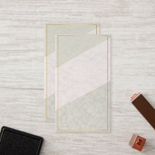 Elegant Blank Loyalty Card – Sage & Gold