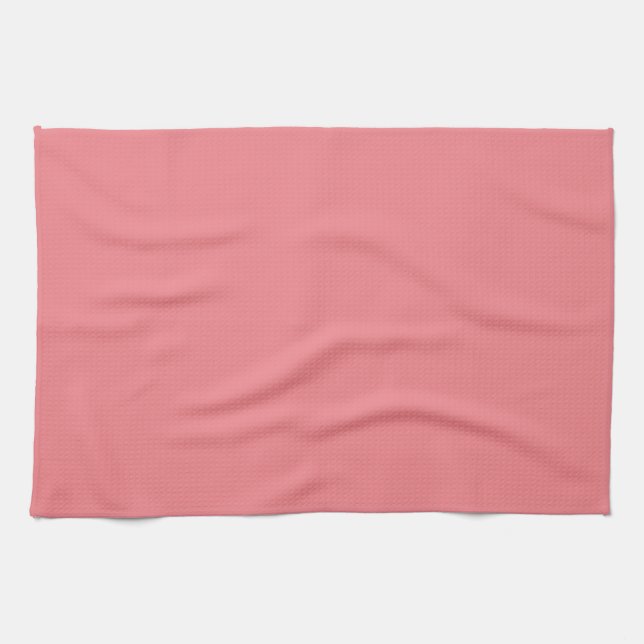 Elegant Blank Template Charisma Red Solid Colour Tea Towel (Horizontal)