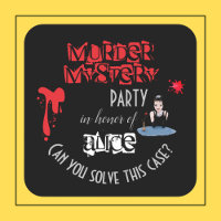 Elegant bloody Murder Mystery dinner party funny