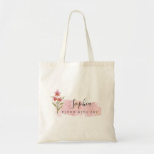 Elegant Bloom with Joy Boho Pink Floral 