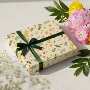 Elegant Blooming Floral Botanical Garden Girly Wrapping Paper