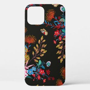 Elegant Blooming Garden floral and butterflies in iPhone 12 Case