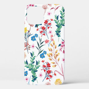 Elegant Blooming Garden floral in small hand draw iPhone 12 Case