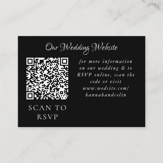 Elegant Blooms: Vibrant Floral Web QR Enclosure Card (Front)