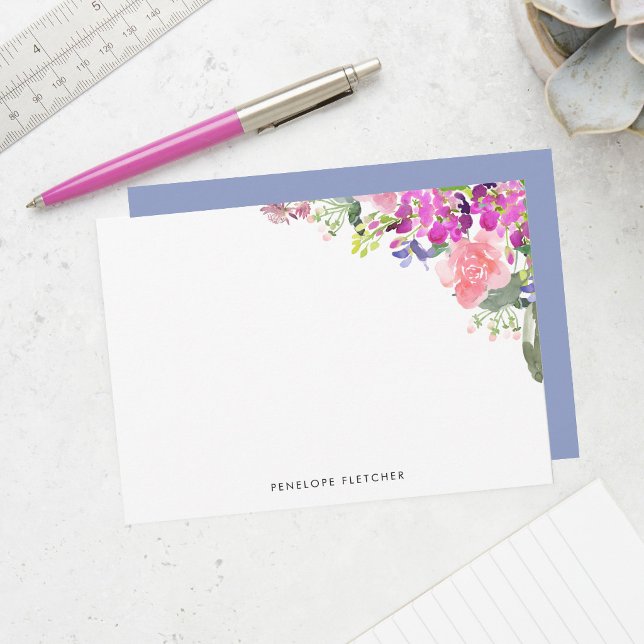 Elegant Blooms Watercolor Floral  Card (Creator Uploaded)