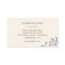 Elegant Blossom Blue Chic Beauty Spa Business Card