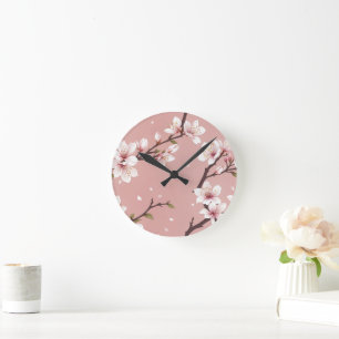 Elegant blossoms Clock