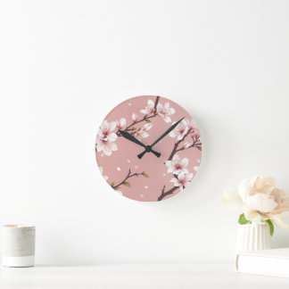 Elegant blossoms Clock