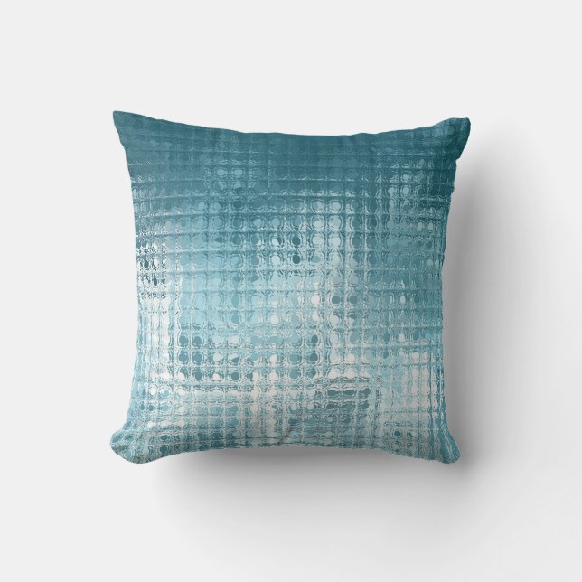 Elegant Blue Abstract: Beautiful Background Cushion (Front)