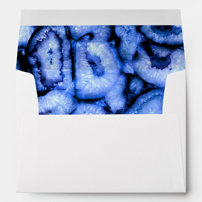 Elegant blue agates blue gemstones blue quartz envelopes (Back (Bottom))