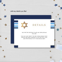 Elegant Blue and Gold Tallit Bar Mitzvah Details