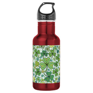 Elegant Blue and Green Shamrock Clover Sport Water 532 Ml Water Bottle