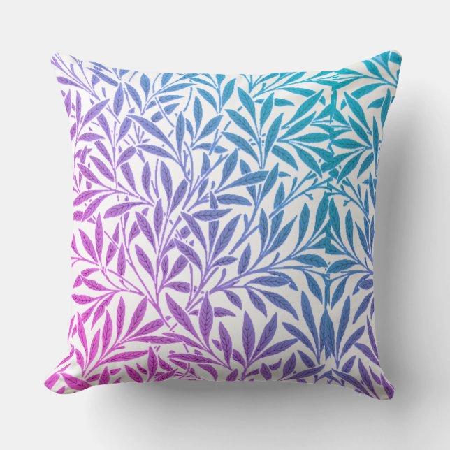 Elegant Blue and Pink Colour Combination in Design Cushion (Front)