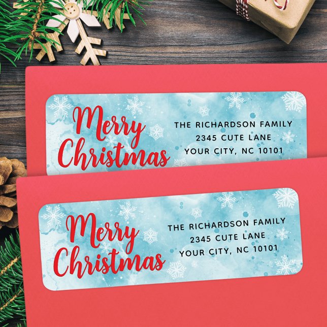 Elegant Blue and Red Merry Christmas (Creator Uploaded)