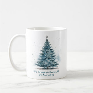 Elegant Blue and Silver Winter Wonderland  Coffee Mug