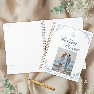 Elegant Blue and White Chic Wedding Planner