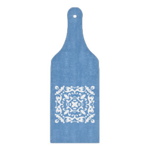 Elegant Blue and White Country Kitchen Cutting Board