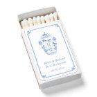 Elegant Blue And White Ginger Jar Monogram Wedding