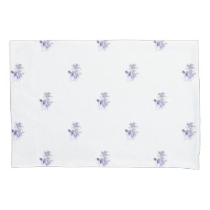 Elegant Blue Antique Dog Print  Pillowcase