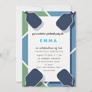 Elegant Blue Baby Shower Invitation