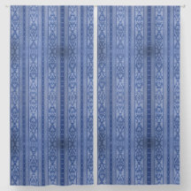 Elegant Blue Boroque Style Pattern