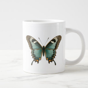 Elegant Blue Butterfly Coffee Mug