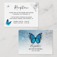 Elegant Blue Butterfly Details