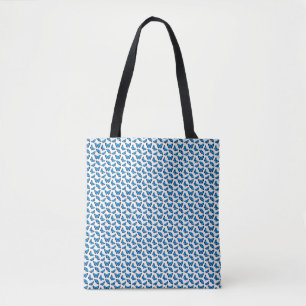 Elegant Blue Butterfly Garden Tote Bag