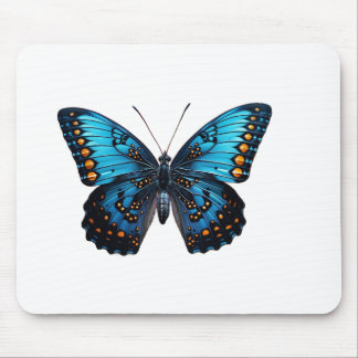 🦋 "Elegant Blue Butterfly - Nature-Inspired Mouse Mat