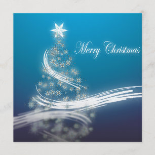 Elegant Blue Corporate Christmas Party Invitation