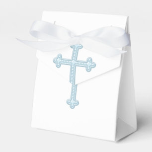 Elegant Blue Cross First Communion Favour Box