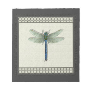 Elegant Blue Dragonfly Notepad