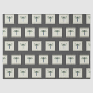 Elegant Blue Dragonfly Tissue Paper