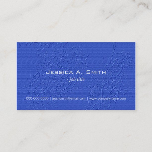 Embroidered Business Cards Zazzle UK