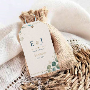 Elegant Blue Eucalyptus Gift Tags