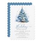 Elegant Blue Festive Holiday Dinner Party