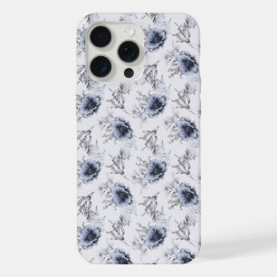 Elegant Blue Floral  iPhone 15 Pro Max Case