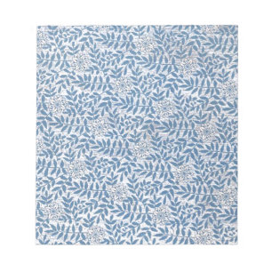 ELEGANT BLUE FLORAL NOTEPAD