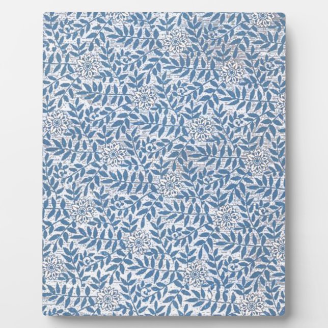 ELEGANT BLUE FLORAL PLAQUE (Front)