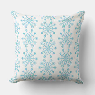 Elegant Blue Floral Vintage with Ornate Details Cushion