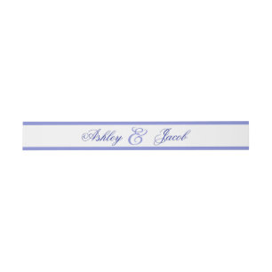 Elegant Blue Floral Wedding Invitation Invitation Belly Band