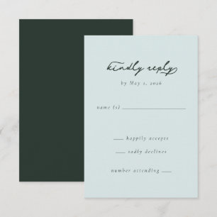 Elegant Blue Formal Invitation