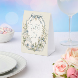 Elegant Blue French Vintage Wedding 